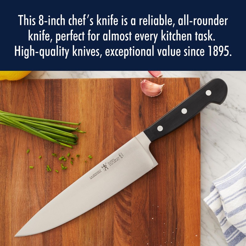 HENCKELS Classic Razor-Sharp 8-inch Chef Knife, German Engineered Informed by