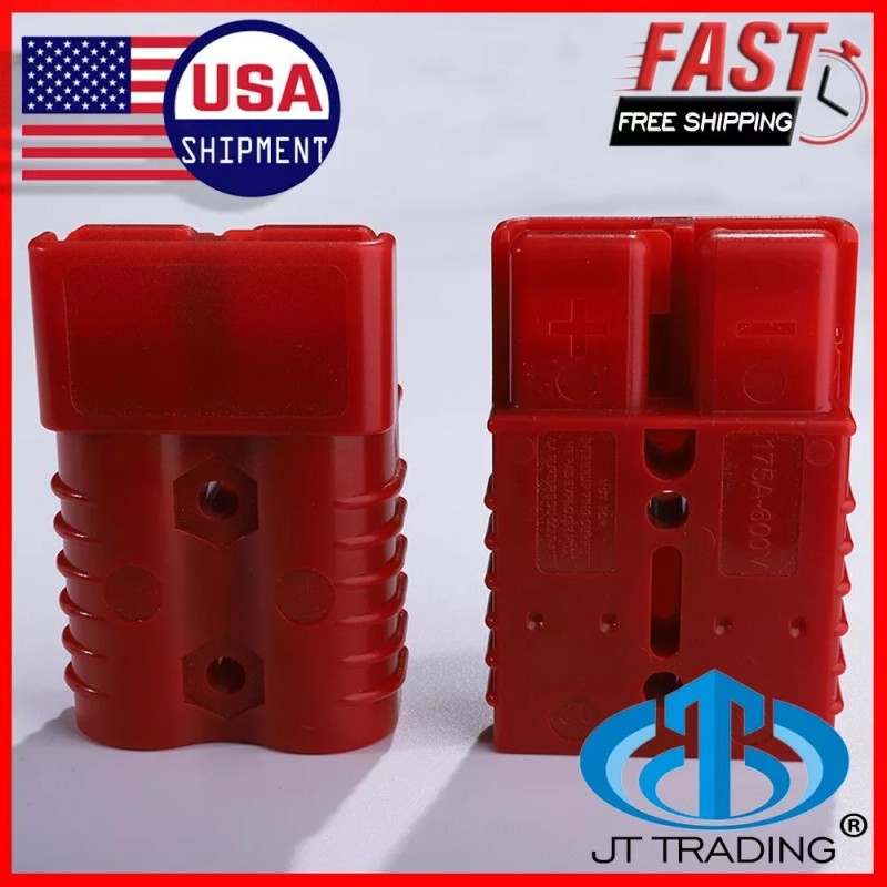 JTtrading 175A Battery Quick Connect Disconnect Jumper Connectors Cable Kit