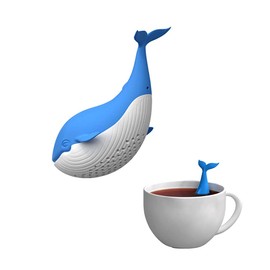 Tea Infuser,Whale Filter Diffuser Loose Tea Silicone Strainer for Different Mugs and Leaves