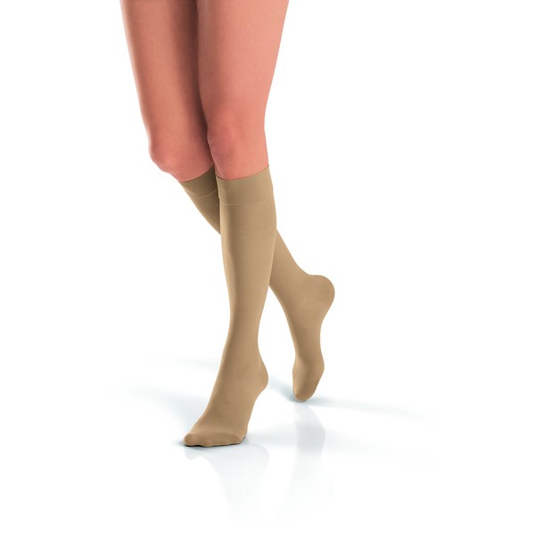 Jobst Women's UltraSheer Light Support Knee Highs,Sun Bronze, Medium