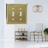 Contoured Metal "Estate" (Bright Brass), wallplate, switchplate, electrical cover, all