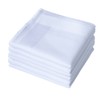 Men's Pure Cotton Handkerchief White Hankies
