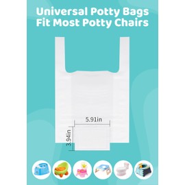 Newspitaya [30 Counts] Disposable Potty Bags with Absorbent Pads – Portable Toddler Toilet Liners for Travel Potty Seats, Leak-Proof Potty Training Bags Fit Most Potty Chairs