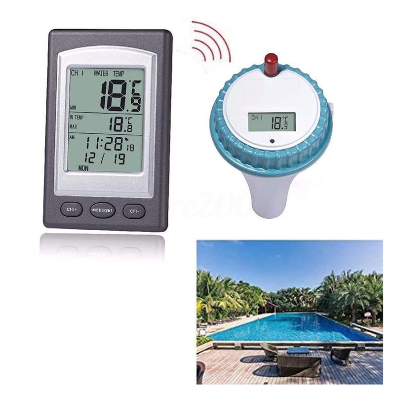 Wireless Pool Thermometer Floating Water Thermometer for Indoor Outdoor Spa