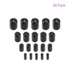 DMiotech 40pcs 3.2mm 6.3mm 9.5mm 12.7mm ID Black Screw Protectors