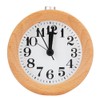 Beech Wooden Mute Silent Alarm Clock No Ticking for Home