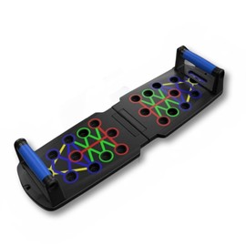 FFitness TAVOLA PER FLESSIONI PUSH UP BOARD MULTIFUNZIONE 13 IN 1 PORTATILE PIEGHEVOLE MANICI ANTISCIVOLO PER ADDOMINALI