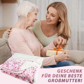 TFCIOD Birthday Gift for Grandma, Gifts for Grandma, Grandma for Birthday, Funny Happy Birthday Thick Blanket, Soft and Cosy Cuddly Blanket, 150 x 130 cm