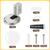 QUARKZMAN Magnetischer Türstopper, leiser magnetischer Bodentürstopper mit Klebstoff, mechanischer Bodentürstopper