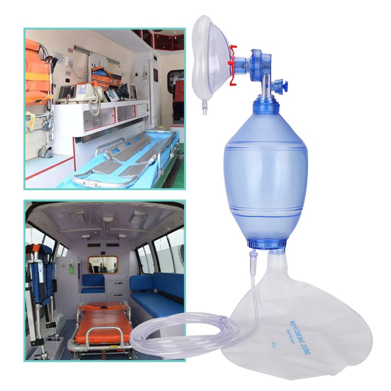 PVC Breathing Manual Resuscitator Emergency Aid Artificial Resuscitation DevicesChild 2#
