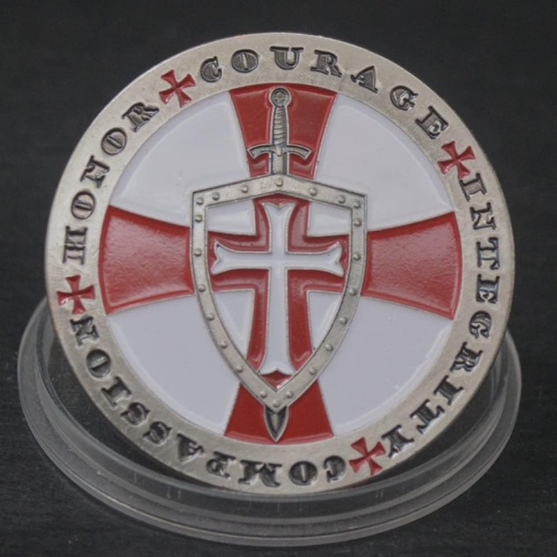 Knight Templar Prayer Coin Armor of God Challenge Coin Religious