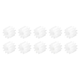 DMiotech 10pcs 11 Teeth Plastic Gear Model 112A Reducer Plastic Worm Gear for DIY Car Robot Model Making