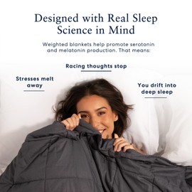 Luna Luxe Cotton Weighted Blankets for Adults - Oeko-Tex Cotton Weighted Blanket Premium Soft Blanket [20lbs - Queen - 60" x 80"] [Camel]