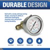 ESSENTIAL WASHER Pressure Washer Gauge 5800 PSI Back Mount with