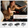 Fluffy Car Armrest Cover with Side Pockets – Plush Fuzzy