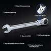 Prostormer 14-Piece SAE Flex-Head Ratcheting Wrench Set, 1/4" to 1"