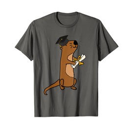 SmileteesGrad Cute Sea Otter Graduation T-shirt T-Shirt