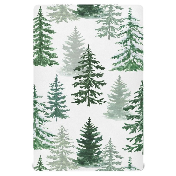 Pfrewn Christmas Crib Sheets for Boys Girls Woodland Rustic Forest