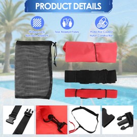 Topyond Swimming Strength Training Belt - 360° Rotation Swim Parachute, Tether Swim Belt - Increase Resistance Swimming Equipment for Effective Swim Workouts