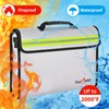 Fireproof Waterproof Money Document Bag - Large Fireproof Safe Box