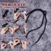 SUPERFINDINGS 12-Piece Bolo Ties Making Set Including 4 Strands Round