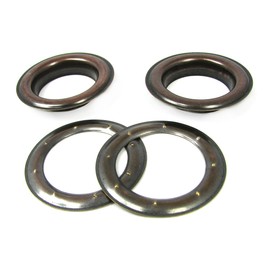 2pc. #12 (1.5" hole diameter) Antique Copper Curtain Grommets