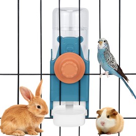 Kenond 17 oz Pet Water Bottle,Guinea Pig No Drip Water Bowl for Cage,Hanging Automatic Gravity Water Dispenser for Small Animals Rabbit Hedgehog Chinchilla Bunny Bird Canary Budgies