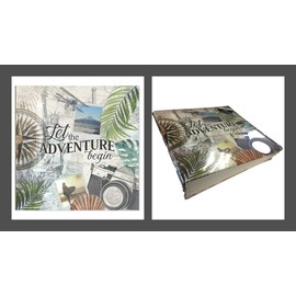 Tallon Let The Adventure Begin 6x4 Photo Album Memo Slip in Holds 200 Photos