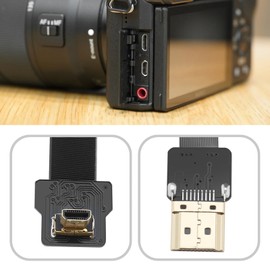 Create idea 90 Degree Up Angled FPV Micro HDMI Male to HDMI Male FPC Flat Cable 20cm for FPV HDTV Multicopter Aerial Photography HD Video Device