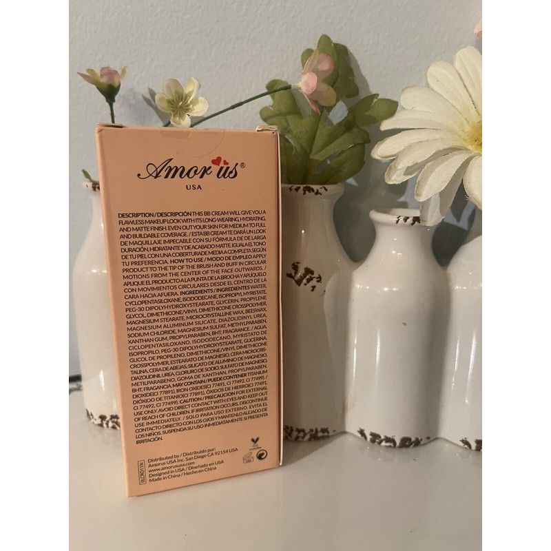 Amor Us BB Cream Hydrating Miracle Silk BB Cream~SOFT BEIGE~1.7ozNIB