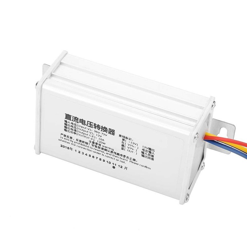 Samfox DC Converter, 36v-72v to 12V 10A 120W DC Converter
