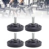 Set of 4 Furniture Leveling Feet, 58 mm Rubber Feet