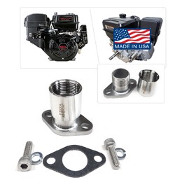 ARSPORT Exhaust Adaptor Male & Female 1" Flange for: Predator 420cc & 301cc, Hond GX 240, 270, 390