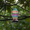Alimentador de pájaros de colibrí colgante de vidrio de 26