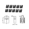 100pcs California JOS 2.54mm Black Jumper Caps Standard Circuit Board