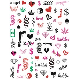 Impressed 5 Sheets Luxury Nail Art Stickers 500+ Full Color Custom Nail Decals for Faux Nail Design and Salon Nails Accessories (Vibrant)