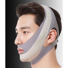 펀픽 남성용 턱 선 브이라인 얼굴 리프팅밴드, 그레이, 1개 Funpic Men's Jawline V-Line Face Lifting Band, Gray, 1 Piece
