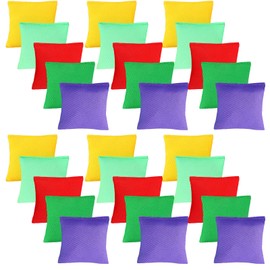 Skylety 30 Pack Small Bean Bags for Tossing Cornhole Games Bulk Kids Mini Nylon Colorful Bean Bags for Outdoor Throwing Sack Fun Sports Family Hand Toss Games(2.4 x 2.4 Inch)