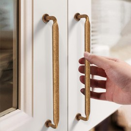 FILTA 10 Pack 7.5 Inch(192mm) Retro Antique Brass Cabinet Pulls,Vintage Kitchen Cabinet Handles Zinc Alloy Cabinet Hardware for Kitchen Cabinets and Dresser Drawers