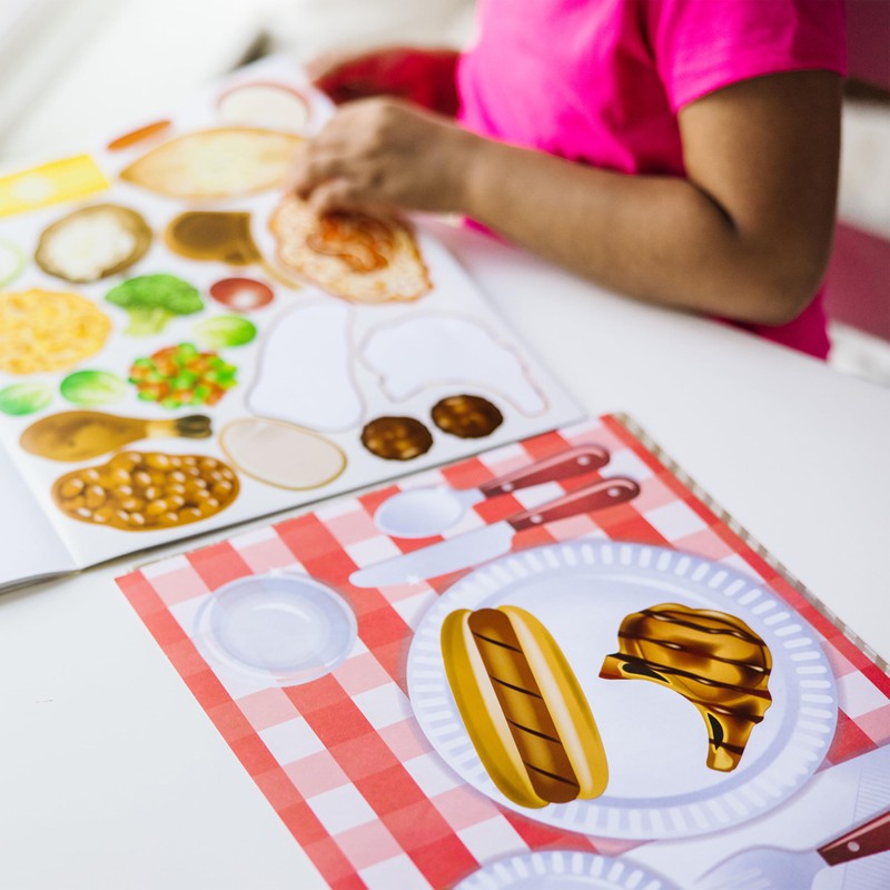 Melissa & Doug Sticker Pad - Make-a-Meal, 225+ Food Stickers