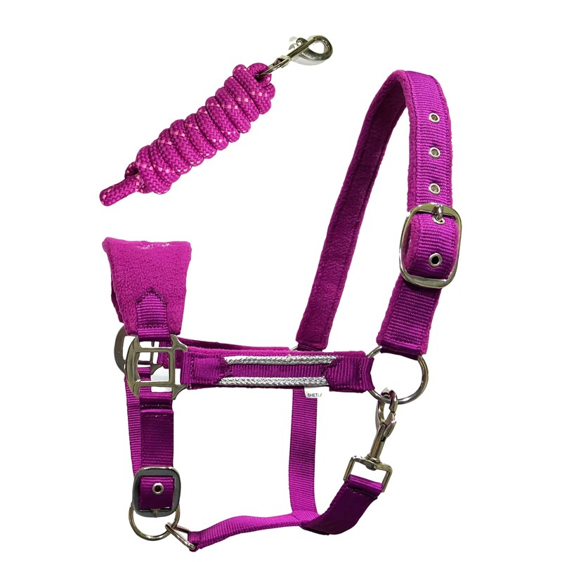 Equipride LUXURY FLEECE UNICORN HEADCOLLAR SET LEAD ROPE FULL-MINI SHETLAND