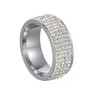 Crystal Encrusted Eternity Ring (silver, 10)