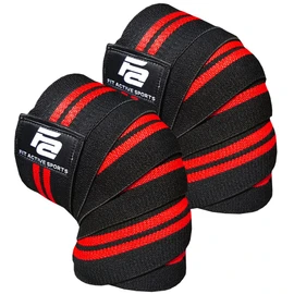 Fit Active Sports Rodilleras (par) para levantamiento de pesas, levantamiento de pesas y entrenamiento cruzado