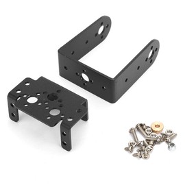 Servo Motor Mounting Bracket Steering Gear Robot Servo Bracket Durable Large Rotation Image Monitoring Image Recognition Tracking Camera Installation Servo Motor Bracket Mounting Kit MG996R Motor Bracket