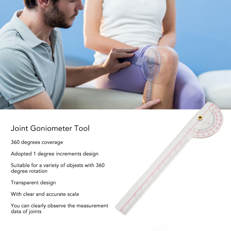 Joint Goniometer 360 Degrees Accurate Measurement Spinal Curvature Goniometer Tool