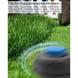 128LD T25 Trimmer Head with 2 Pcs Bump Knob Fit for Husqvarna Weed Eater 128LD 223L 322L 125L 128L 128R 128RJ 122L 125C Poulan Trimmer Line Head Jonsered Brushcutter Replace 537338306 966674401