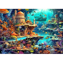 Jigsaw Puzzles 1000 Pieces for Adults jigsaw puzzles for adults 1000 Piece Puzzle Educational Games Home Decoration Puzzle Whimsical Seabed.