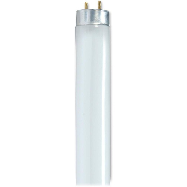 Satco T8 28-Watt Fluorescent Tube, Cool White, Carton of 30