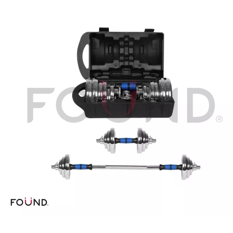 Foünd Sports Kit De Mancuernas Pesas Con Barra Discos Ejercicio