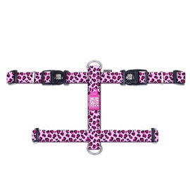 Max & Molly Dog Harness in H-Shape, Ultra Comfortable Neoprene Harness for Very Small Dogs, Leopard Pink/XS, Padded, Safe & Ultralight - Comfort for Your Faithful Companion